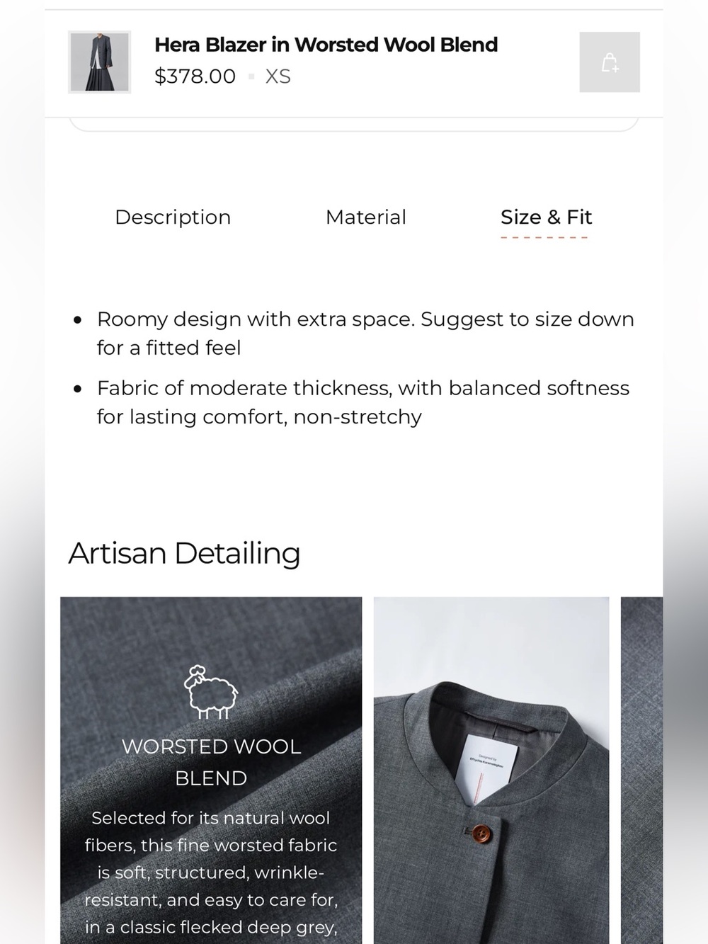 New Fabrique Hera Blazer in Worsted Wool Blend - Picture 13 of 15